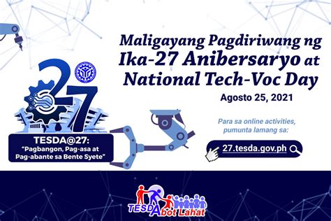 TESDA marks 29th anniversary, Nat’l Tech.